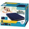 Intex Dura-Beam luftmadras med pumpe 152x203x25 cm blå