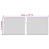 vidaXL haveskærme 10 stk. 252,5x19 cm PVC lysegrå