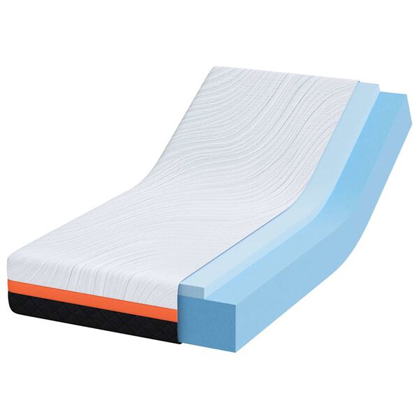 vidaXL Madras Hvid og sort 80 x 160 cm Jacquard stof