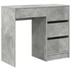 vidaXL Bord Beton Gr&aring; Konstrueret tr&aelig; 90 x 37.5 x 75 cm