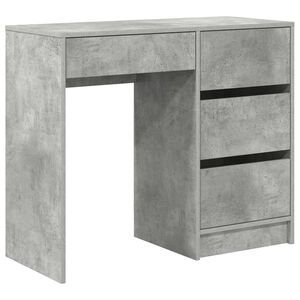 vidaXL Bord Beton Gr&aring; Konstrueret tr&aelig; 90 x 37.5 x 75 cm