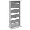 vidaXL Magasin Rack Beton Gr&aring; 70 x 41 x 156 cm Konstrueret tr&aelig;