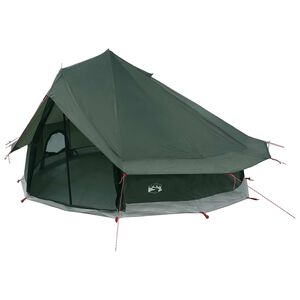 vidaXL Tipi telt 18-personers Army Gr&oslash;n Polyester og St&aring;l