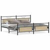 vidaXL sengeramme uden madras 193x203 cm metal sonoma-eg