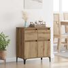 vidaXL Sideboard Artisan Egetr&aelig; 60 x 35 x 70 cm Ingeni&oslash;rt tr&aelig; og jern