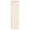 vidaXL flueforhæng 56x200 cm chenille beige og hvid