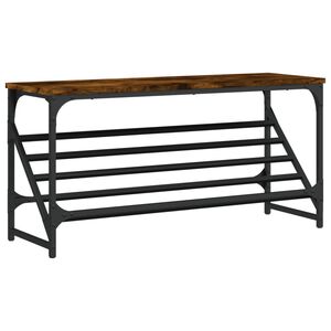 vidaXL skostativ 90x30x45 cm konstrueret tr&aelig; r&oslash;get egetr&aelig;sfarve