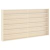 vidaXL V&aelig;gdisplaykasse med hylde Beige 100 x 8,5 x 54 cm Krydsfin&eacute;r