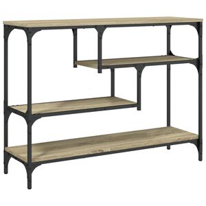 vidaXL konsolbord 100x30x75 cm konstrueret træ sonoma-eg