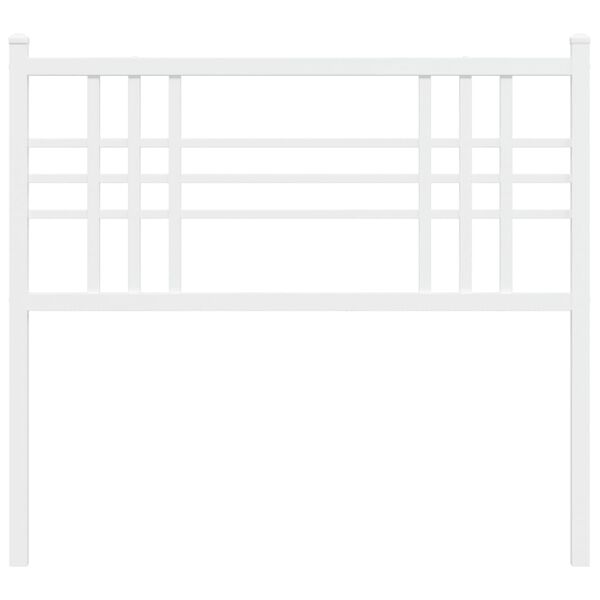 vidaXL udskiftningsgavl 107 cm metal hvid