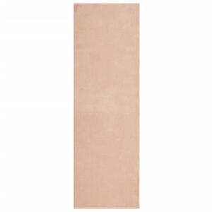 vidaXL gulvt&aelig;ppe HUARTE 80x250 cm kort luv og vaskbart rosa