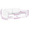 vidaXL daybed 100x200 cm velour sort