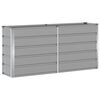 vidaXL Plantekasse Lysegr&aring; 160 x 40 x 75 cm St&aring;l