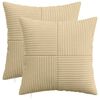 vidaXL Pudebetr&aelig;k 2 stk. ALMELO Gr&aring;gr&oslash;n 35 x 35 cm cordfl&oslash;jl