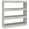 vidaXL bogreol/rumdeler 100x30x103 cm betongr&aring;