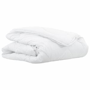 vidaXL 2-i-1 Dyne 135 x 200 cm Vinter Polyester Hvid &Aring;ndbar