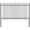 vidaXL Spike Buehegn DRONTEN 200 x 166 cm Pulverlakeret st&aring;l Sort