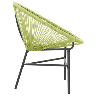 vidaXL Acapulco-stol polyrattan grøn
