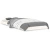 vidaXL sengeramme 75x190 cm Small Single massivt fyrretr&aelig; hvid
