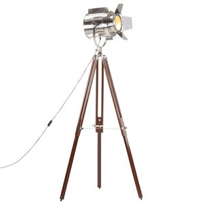 vidaXL gulvlampe med trefod 180 cm massivt mangotr&aelig;