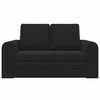 vidaXL Sovesofa 60cm Sort Fl&oslash;jl