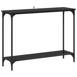 vidaXL Konsolbord Sort eg 101 x 30.5 x 75 cm Konstrueret tr&aelig;