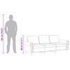 vidaXL 3-personers sofa 180 cm velour sort
