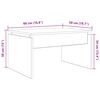 vidaXL sofabord 68x50x38 cm konstrueret træ kunsteg