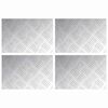 vidaXL Trappe Tread 4 stk. 30 x 20 cm S&oslash;lv Aluminium Rektangul&aelig;r