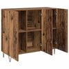 vidaXL Sideboard Gammelt tr&aelig; 90 x 32,5 x 80 cm Konstrueret tr&aelig;