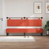 vidaXL H&aelig;ngende Hovedgavl R&oslash;d orange 210 x 55 x 5 cm Velourstof