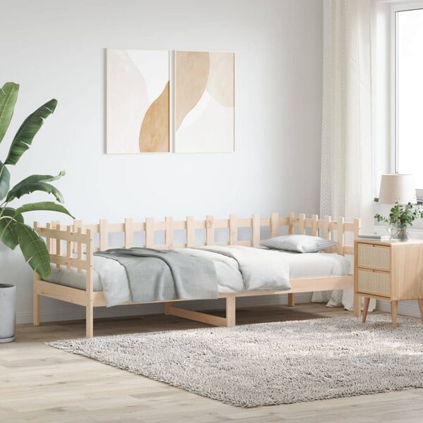 vidaXL daybed uden madras 80x200 cm massivt fyrretr&aelig;