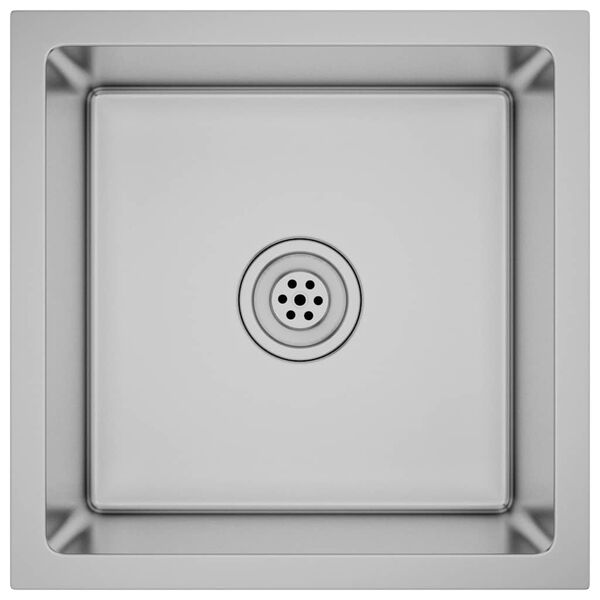 vidaXL håndlavet køkkenvask rustfrit stål