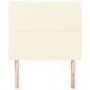 vidaXL sengegavl cremefarvet 90x5x118/128 cm kunstl&aelig;der