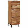 vidaXL Highboard med hylde Brun 40 x 33,5 x 110 cm Massivt mangotr&aelig;