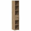vidaXL Bogreol Artisan Egetr&aelig; 30 x 42.4 x 185.2 cm
