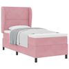 vidaXL Box spring seng med hovedg&aelig;rde Lyser&oslash;d 200 x 100 cm Fl&oslash;jl