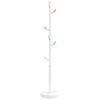 vidaXL stumtjener 172 cm pulverlakeret jern hvid