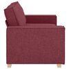 vidaXL 2-personers sofa vinr&oslash;d 140 cm stof