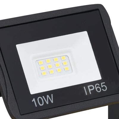 vidaXL LED-projektør med håndtag 2x10 W varmt hvidt lys
