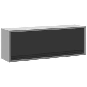 vidaXL V&aelig;rkt&oslash;jsskab Sort og gr&aring; 100 x 25 x 35 cm Ingeni&oslash;rtr&aelig; og st&aring;l