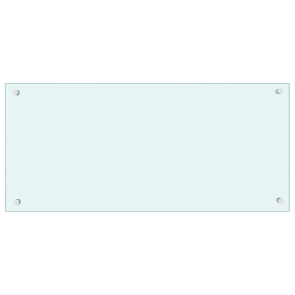 vidaXL st&aelig;nkplade 90x40 cm h&aelig;rdet glas m&aelig;lkeagtig