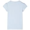 T-shirt til børn str. 128 lyseblå