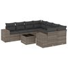 vidaXL sofas&aelig;t til haven 9 dele med hynder polyrattan gr&aring;