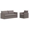 vidaXL Sofa S&aelig;t 2 stk. Gr&aring;brun Stof