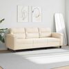 vidaXL 3-personers sofa 180 cm mikrofiberstof beige