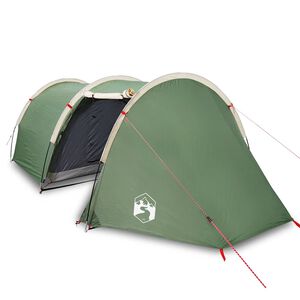 vidaXL 4-personers campingtelt vandt&aelig;t gr&oslash;n