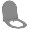vidaXL Toilet s&aelig;de Gr&aring; 44 x 36,4 x 3,4 cm Duroplast