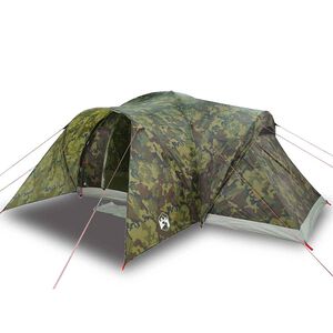 vidaXL 6-personers kuppeltelt vandt&aelig;t camouflage