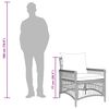 vidaXL Have Stol Grå 60 x 70 x 78cm polyrattan